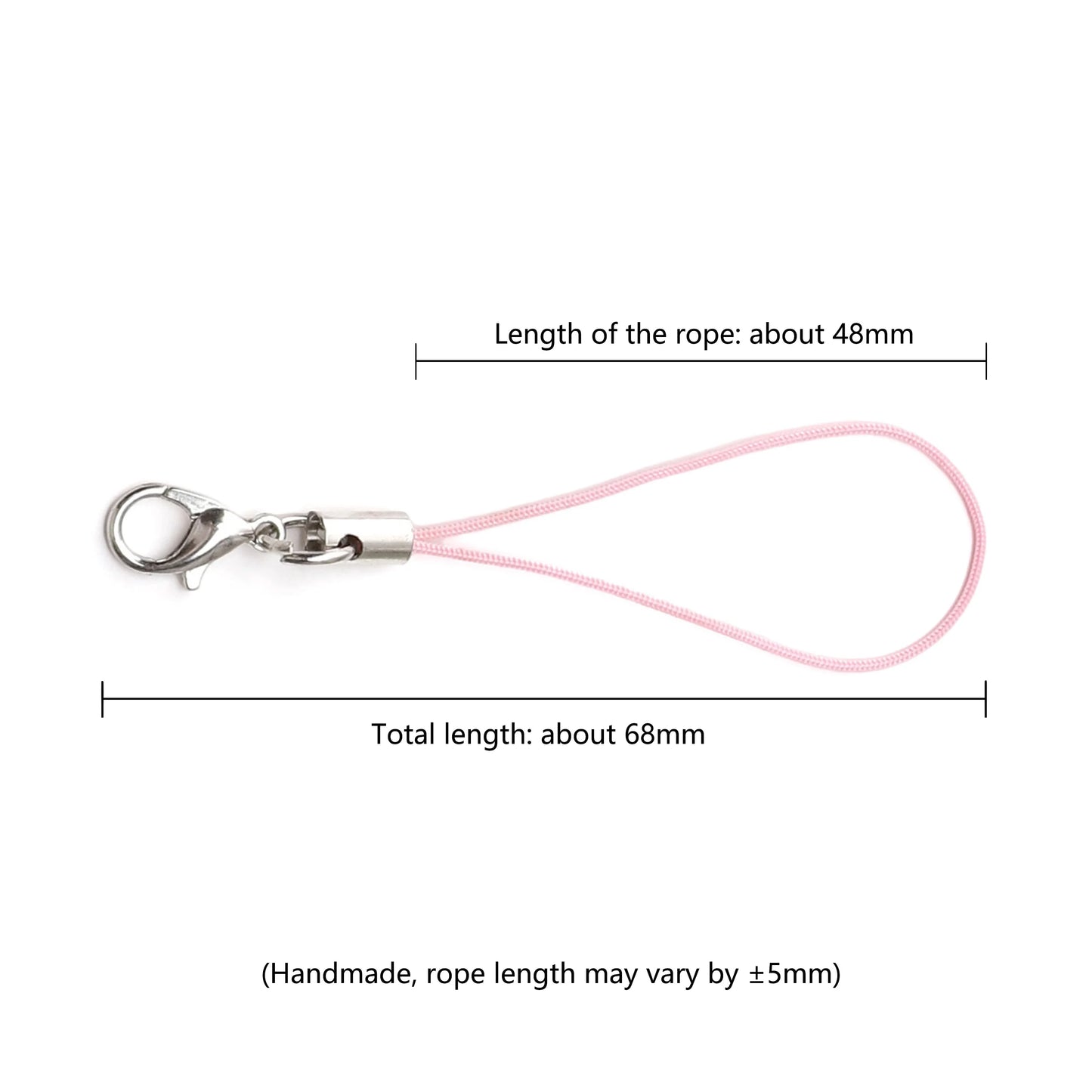 10Pcs Polyester Lanyard Lariat Strap Cord Clasp Rope Keychains Cellphone Hook Keyring Bag Accessories Key Ring Making Supplies