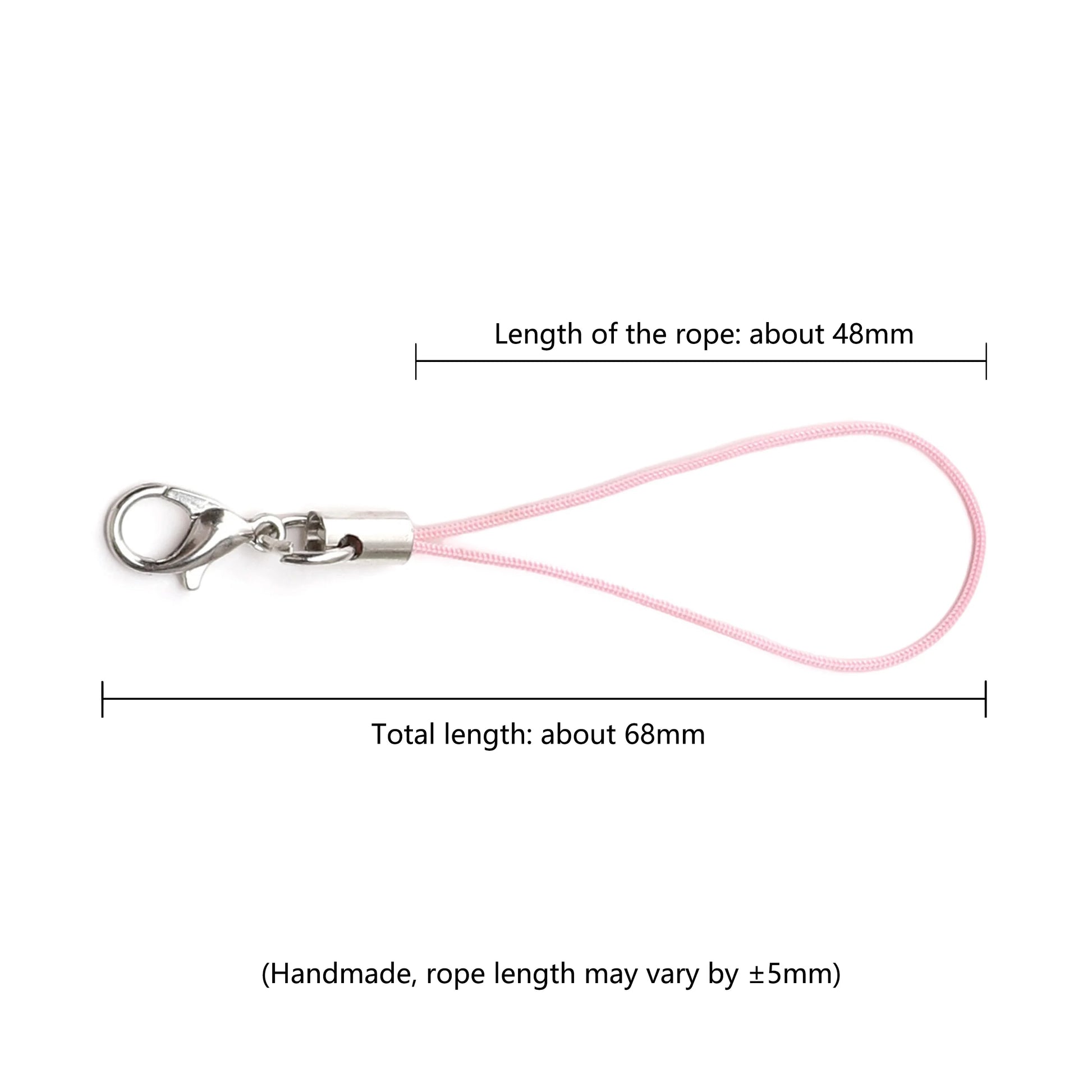 10Pcs Polyester Lanyard Lariat Strap Cord Clasp Rope Keychains Cellphone Hook Keyring Bag Accessories Key Ring Making Supplies