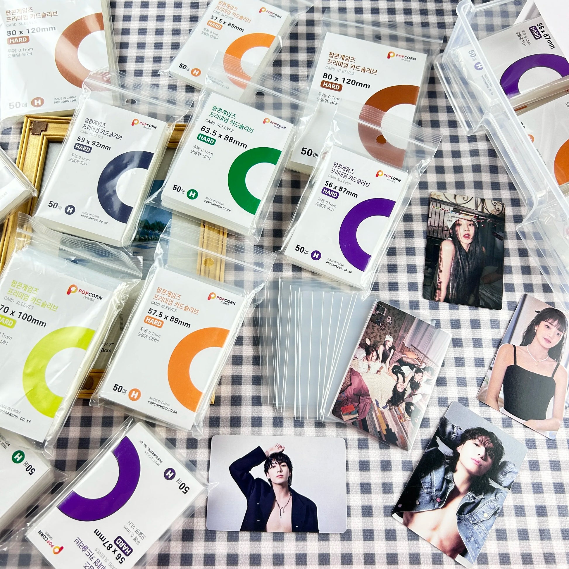50Pcs Korea Card Sleeves HD Clear Kpop Idol Card Protective Sleeve PVC Free