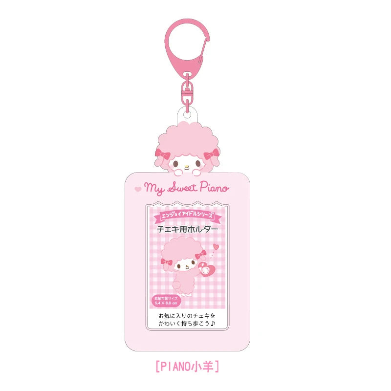 Sanrios PhotoCard Storage Case <3 Card Holder Keychain/Keyring/Bag Charn