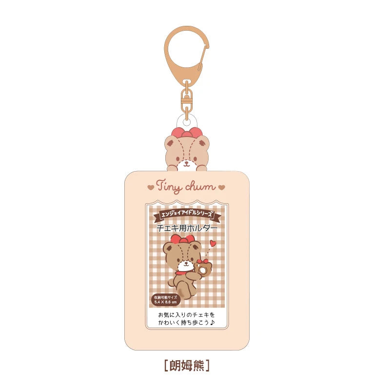 Sanrios PhotoCard Storage Case <3 Card Holder Keychain/Keyring/Bag Charn