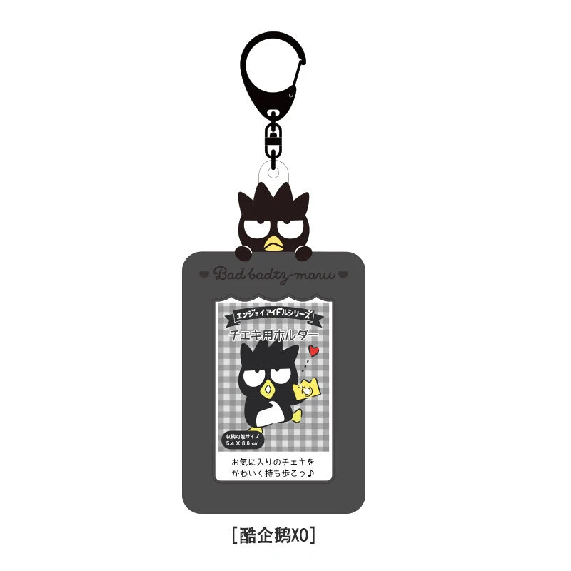 Sanrios PhotoCard Storage Case <3 Card Holder Keychain/Keyring/Bag Charn
