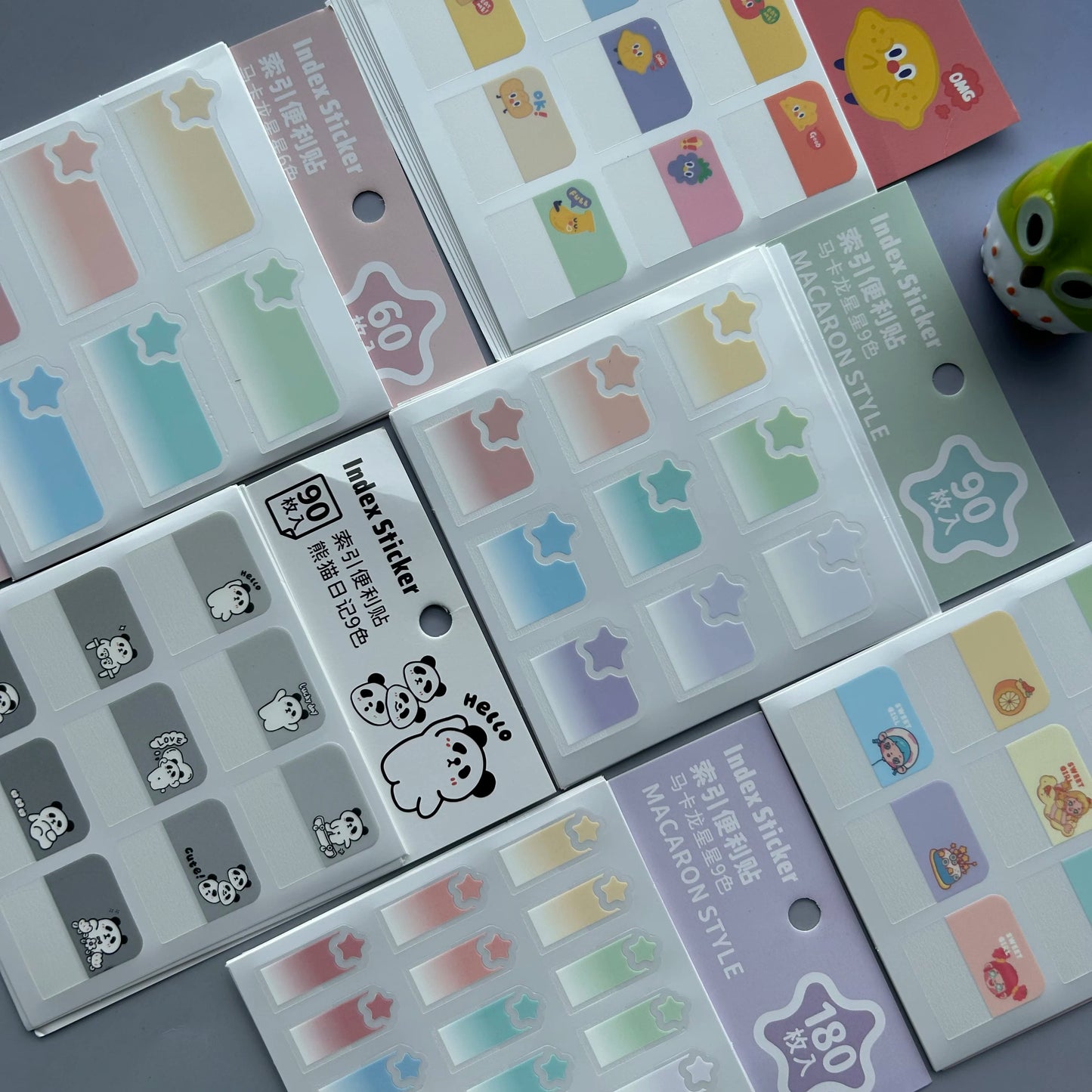 1 Packs Transparent Note Book Tabs Index Creative Memo Pads Sticky Schooloffice Stationery Self-Adhesive Stickers