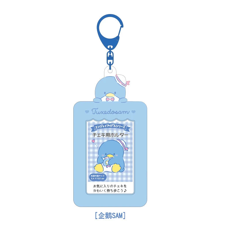Sanrios PhotoCard Storage Case <3 Card Holder Keychain/Keyring/Bag Charn