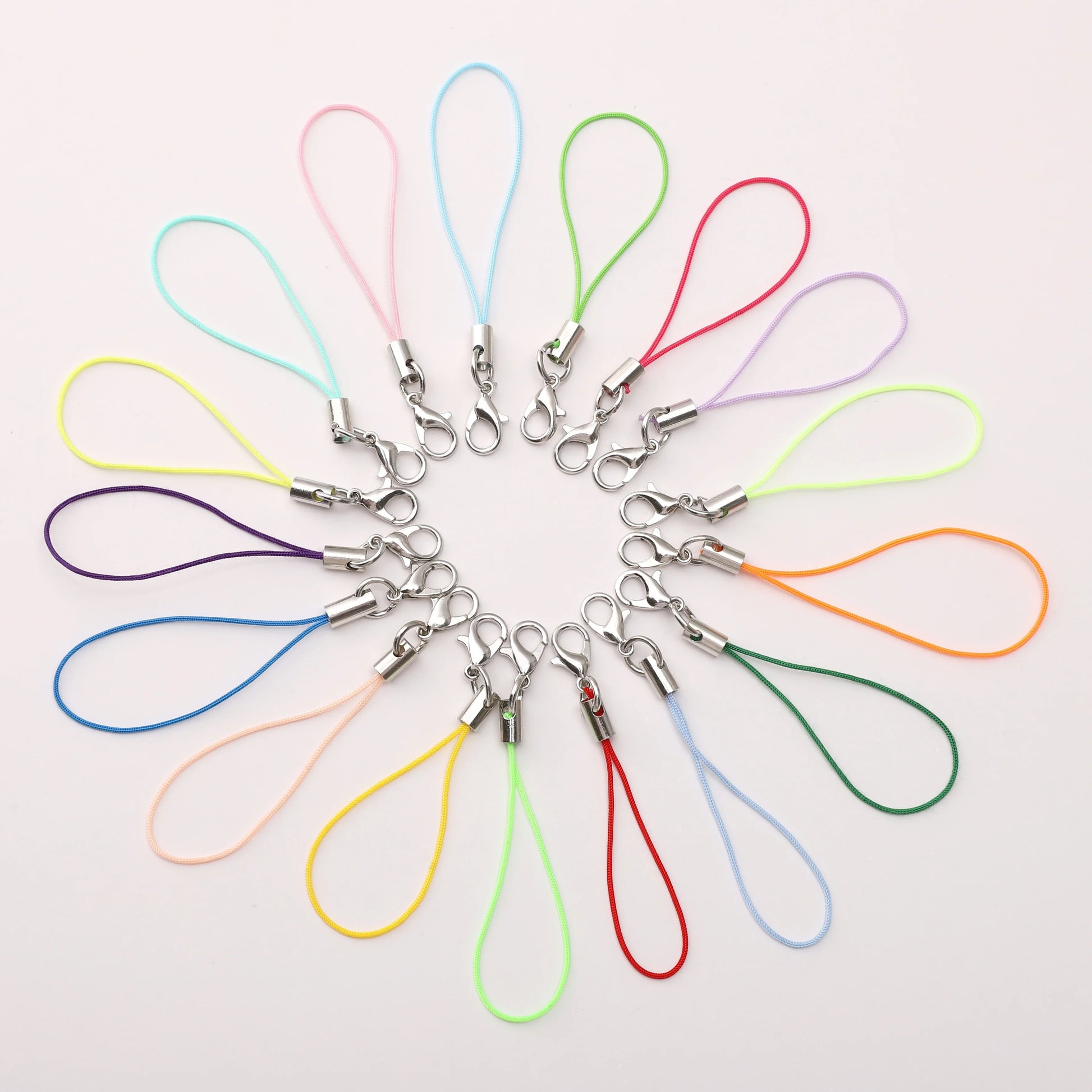 10Pcs Polyester Lanyard Lariat Strap Cord Clasp Rope Keychains Cellphone Hook Keyring Bag Accessories Key Ring Making Supplies