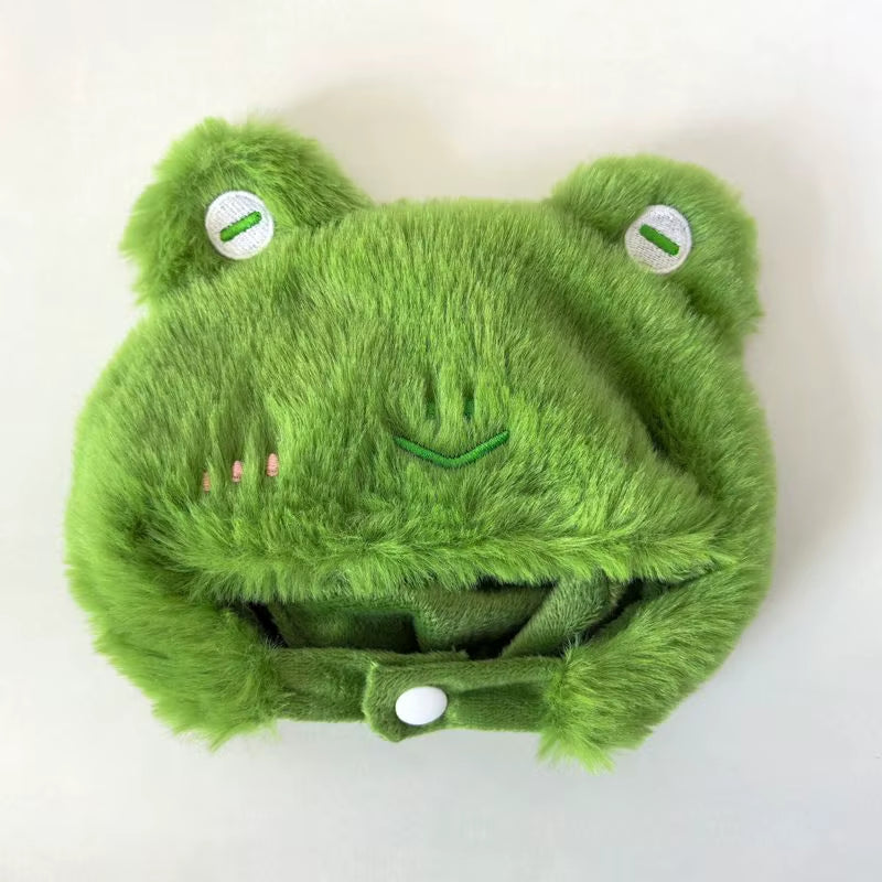 For 20Cm Cotton Idol Doll Hat Capybara/Pig/Frog/Duck Hat Cute Doll Accessories Foxes/Bee Headband Kids Girls Birthday Gifts