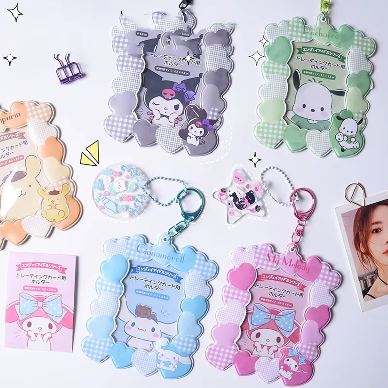 Sanrio Inspired Photocard Holder! Id Card Holder Keychain/keyring bag charm