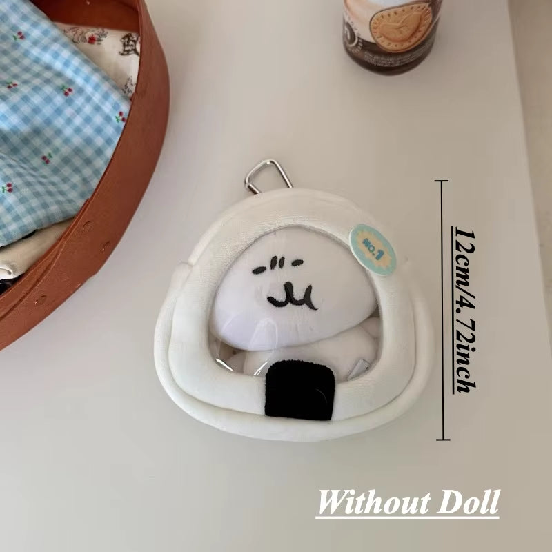 Kawaii 12Cm Plush Storage Bag Japan Style Cute Display Protective Case for Girls Creative Gift Cotton Doll Waterproof Bags 2025
