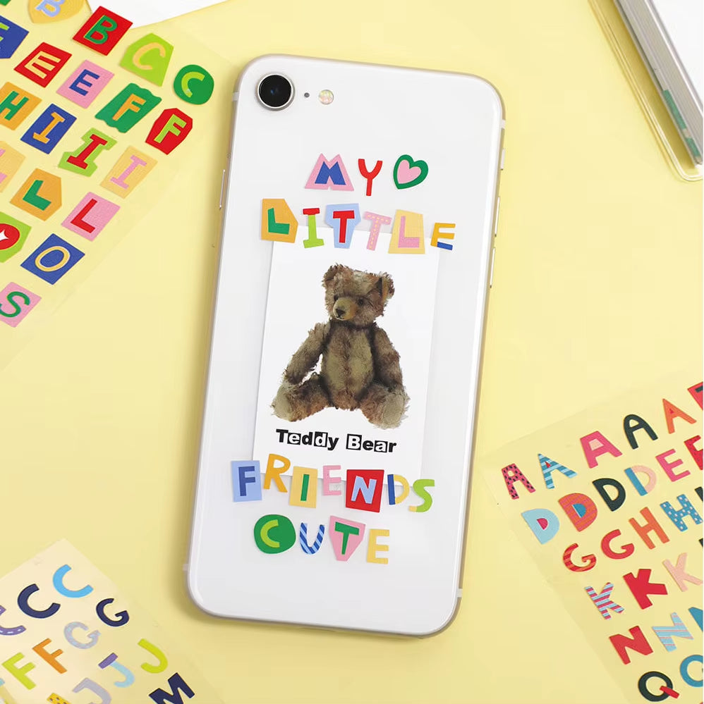 5/10Pcs Colorful Alphabet Number Sticker Waterproof DIY Hand Account Scrapbook Phone Decoration Letter Stickers
