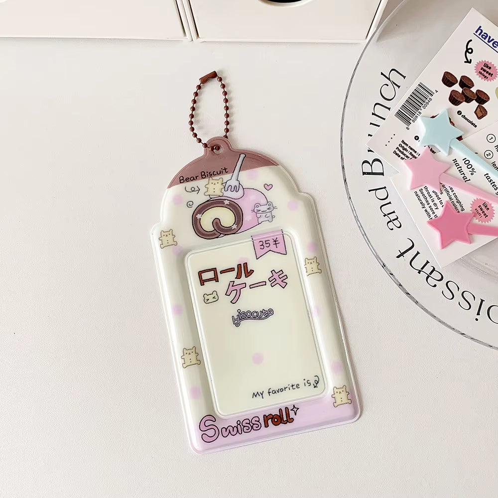 Ins Style Korea Kawaii Animal PVC Card Holders Perfect for Storing K-Pop Idol Photo Cards Display Cover 3Inch Photocard Case
