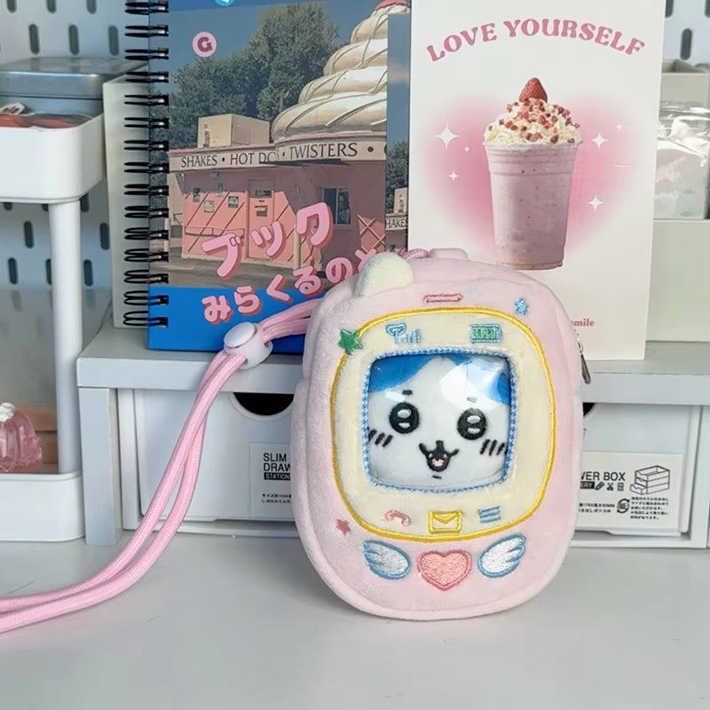 Cartoon Plush Doll Display Bag Dustproof Storage Bag for 10Cm Cotton Doll Phone Shape Halterneck Bag Doll Accessories