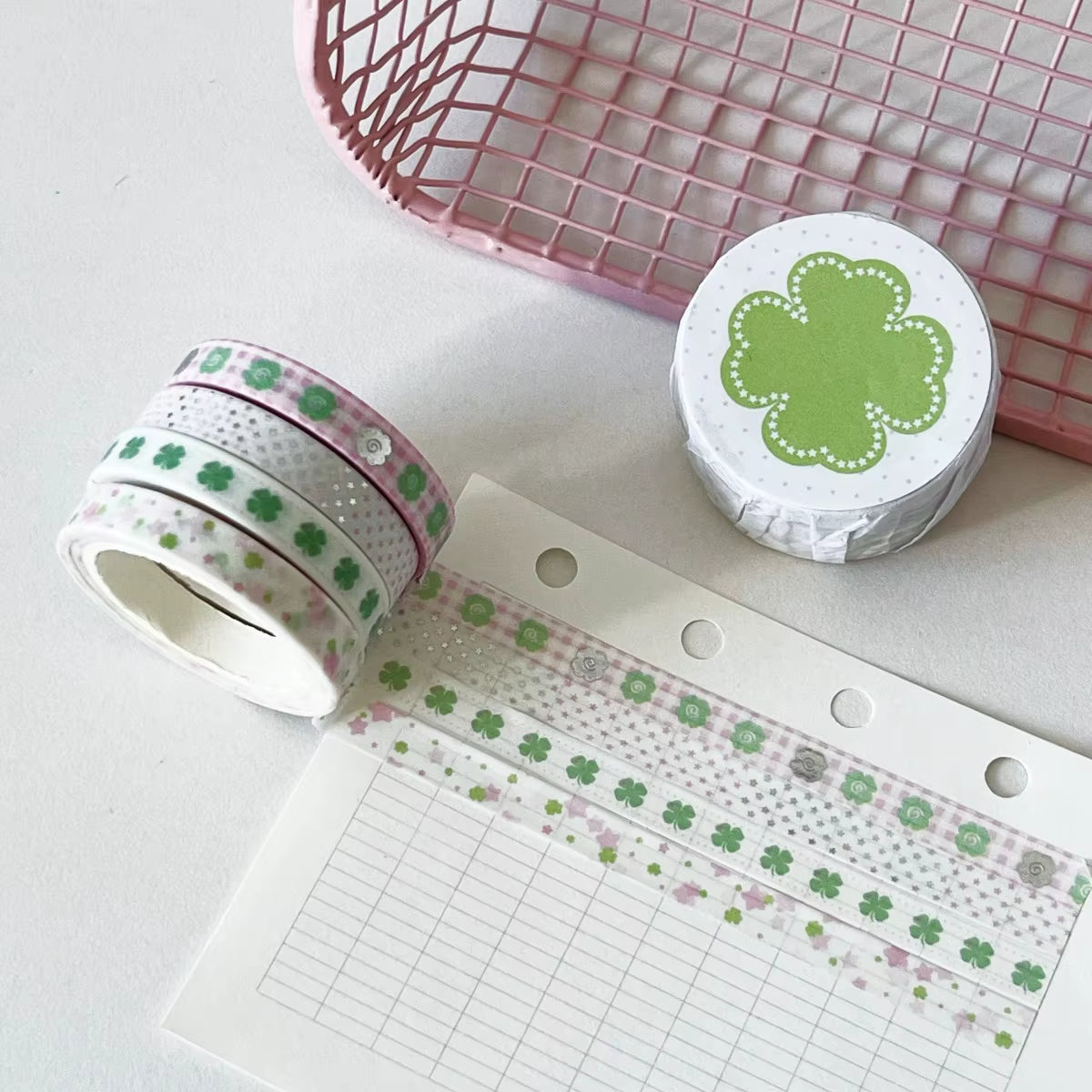 Ultra Thin Washi Tape Silver Foil 4Mm Scrapbook Tape Washi Tape Stickers Border Stripes Basic Journal Decor