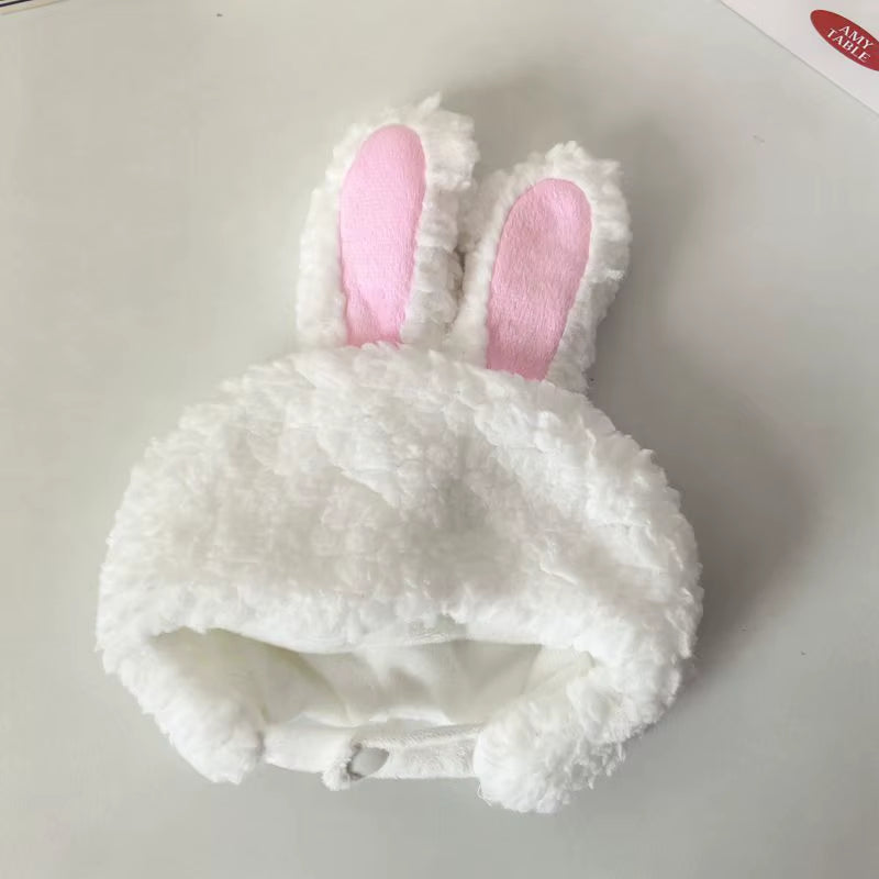 For 20Cm Cotton Idol Doll Hat Capybara/Pig/Frog/Duck Hat Cute Doll Accessories Foxes/Bee Headband Kids Girls Birthday Gifts