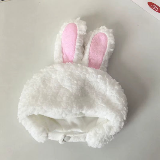 For 20Cm Cotton Idol Doll Hat Capybara/Pig/Frog/Duck Hat Cute Doll Accessories Foxes/Bee Headband Kids Girls Birthday Gifts