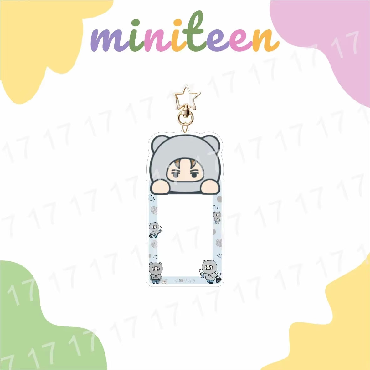 13Pcs Kpop Miniteen 17 Card Holder Keychain S.COUPS JEONGHAN JOSHUA JUN HOSHI Kawaii LOMO Card Cover Christmas Gift Fans Keyring