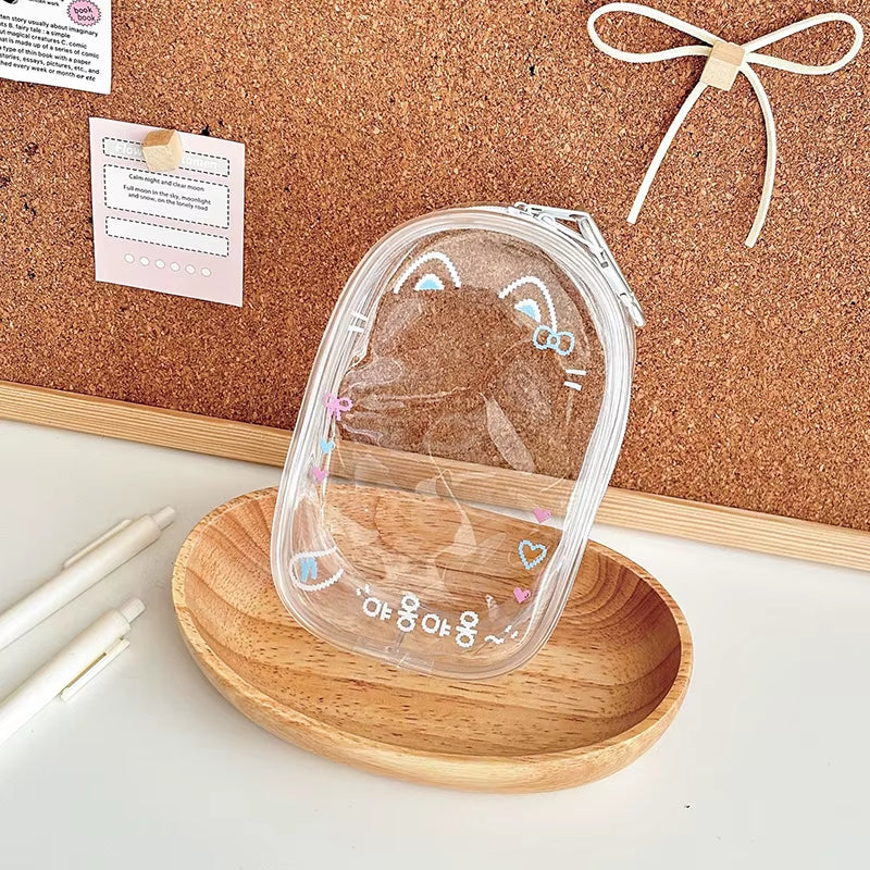 Small Doll Storage Bag Outdoor Doll Bag Waterproof Portable Carrying Case PVC Clear Doll Hanging Display Bag Dust Drying Bag