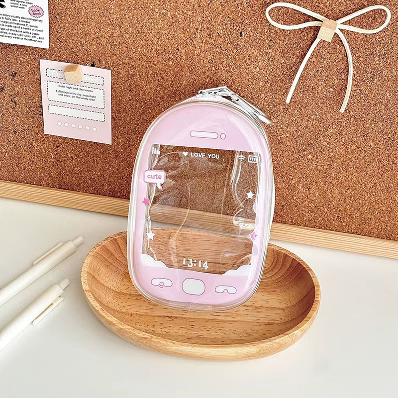 Small Doll Storage Bag Outdoor Doll Bag Waterproof Portable Carrying Case PVC Clear Doll Hanging Display Bag Dust Drying Bag