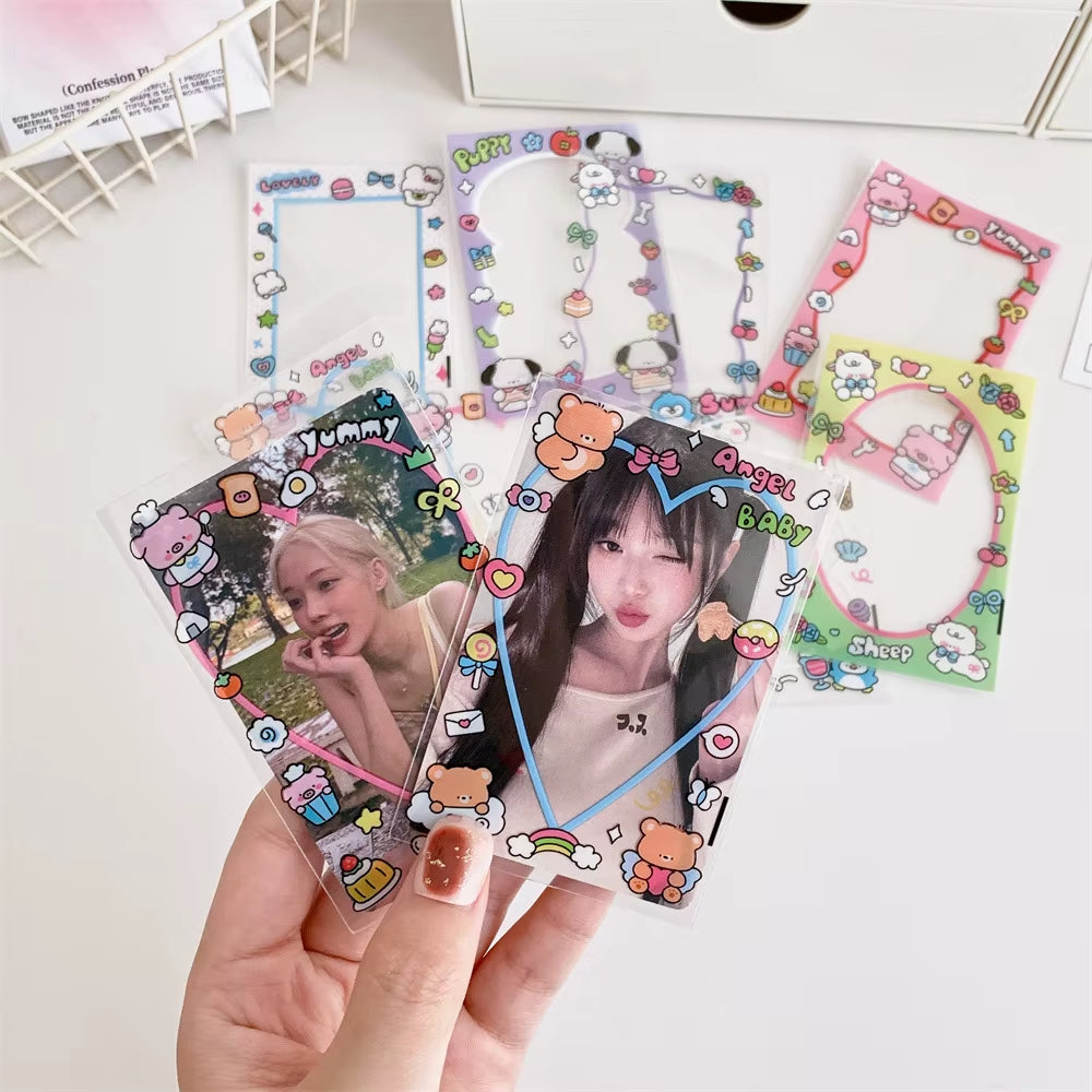 20Pcs Kawaii Animal Frame 3Inch Cards Cover Photo Cards Decoration Package