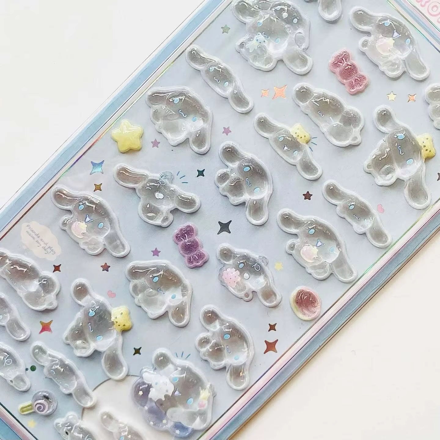 3D Resin Stickers Cute Anime Character Themed DIY Scrapbooking Decoration Gifts Collectible Toys