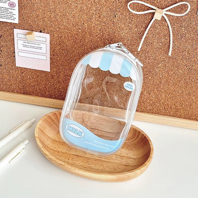 Small Doll Storage Bag Outdoor Doll Bag Waterproof Portable Carrying Case PVC Clear Doll Hanging Display Bag Dust Drying Bag