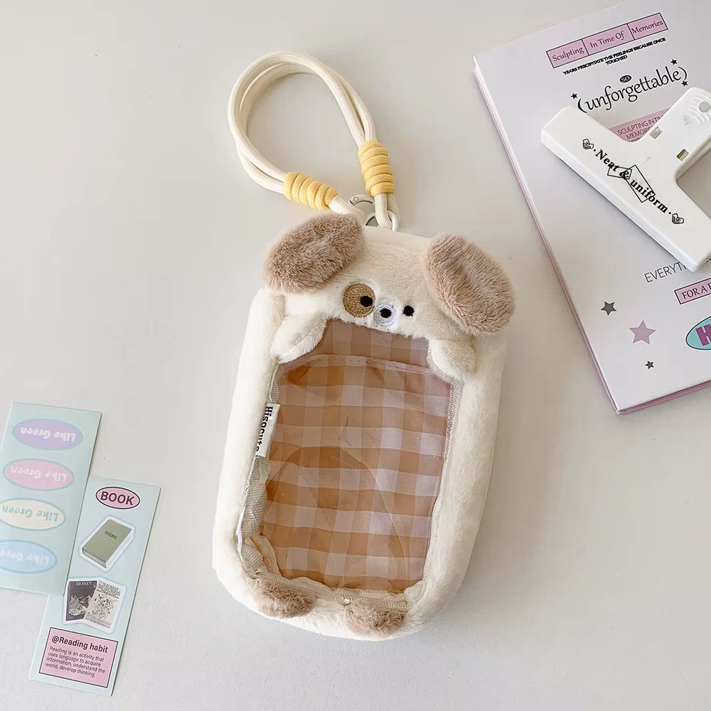 INS Style Kawaii Cartoon Puppy Cat Shape Portability Toy Bag Girl with Pendant Bar Cartoon Backpack Student Out Display Bag