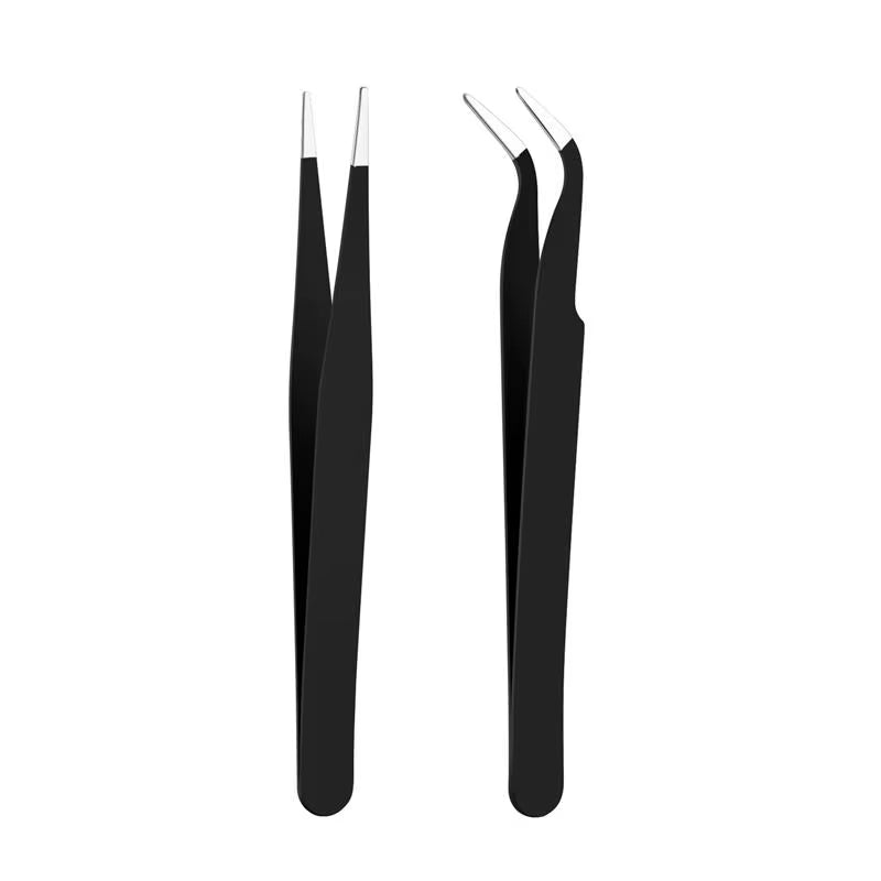 Stainless Steel Tweezers Scrapbook Sticker Tape Picking Straight Head Elbow Tweezers DIY Junk Journal Album Crafts Supplies