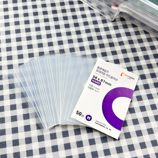 50Pcs Korea Card Sleeves HD Clear Kpop Idol Card Protective Sleeve PVC Free