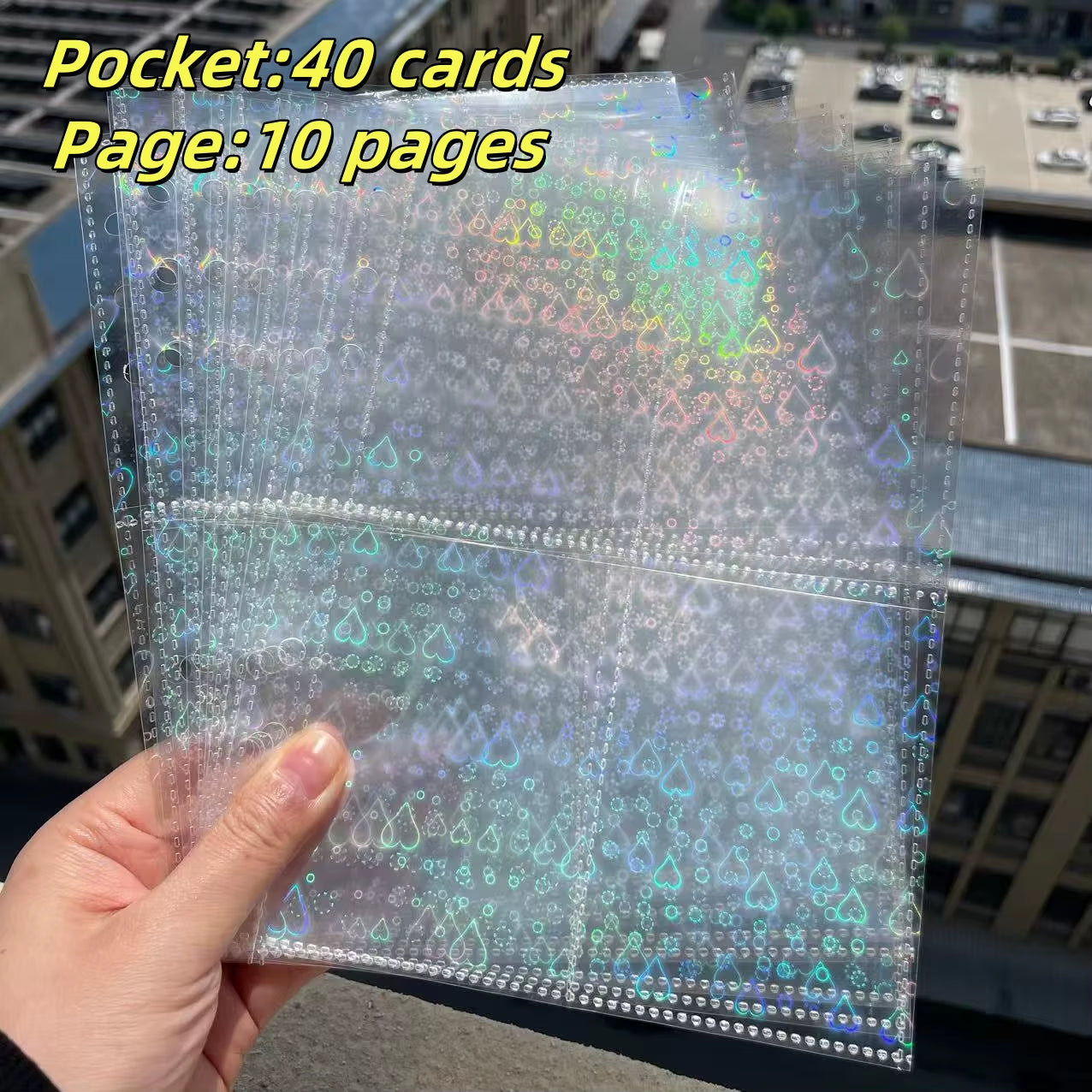 10Pcs Photocard Sleeves for 6 Ring A5 Binder, Ultra-Clear K-Pop Photocard Sleeves,Top Loading Photo Sheet Protector Collect Card