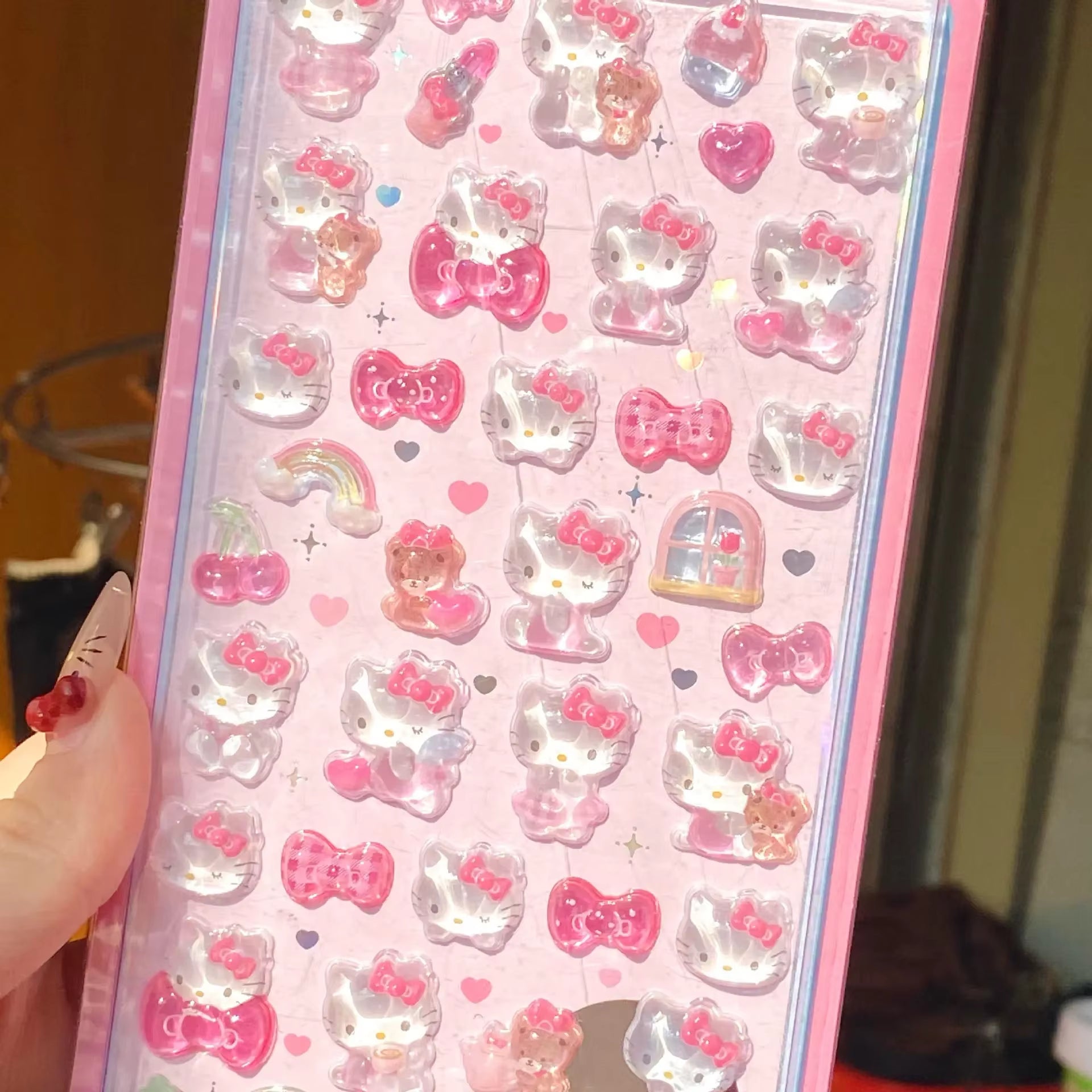 3D Resin Stickers Cute Anime Character Themed DIY Scrapbooking Decoration Gifts Collectible Toys