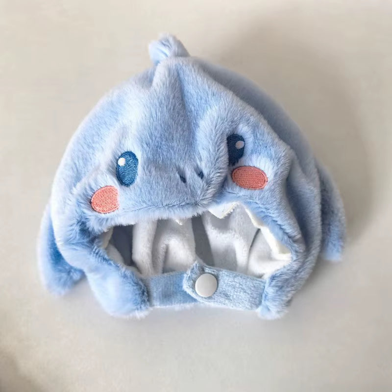 For 20Cm Cotton Idol Doll Hat Capybara/Pig/Frog/Duck Hat Cute Doll Accessories Foxes/Bee Headband Kids Girls Birthday Gifts