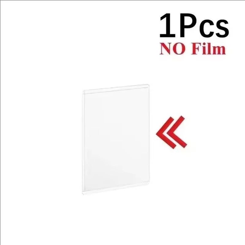 1-50PCS Transparent Korean Kpop Card Sleeve with Protective Film Clear Card Holder Idol Photo Game Card Covers 35PT